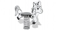 C214-002-01(00) Unicorn Springer - Sit On